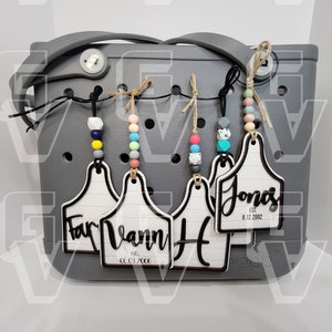 Cow Ear Tags! Bag Tag--Bogg Bag Tags