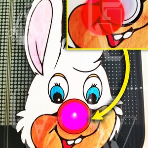 Easter Bunny Dial Button Cover For Glowforge--Laser files--SVG+EPS+PDF