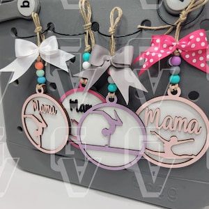 Gymnastics Bag Tag--Sports Bag Tag--Bag Charms