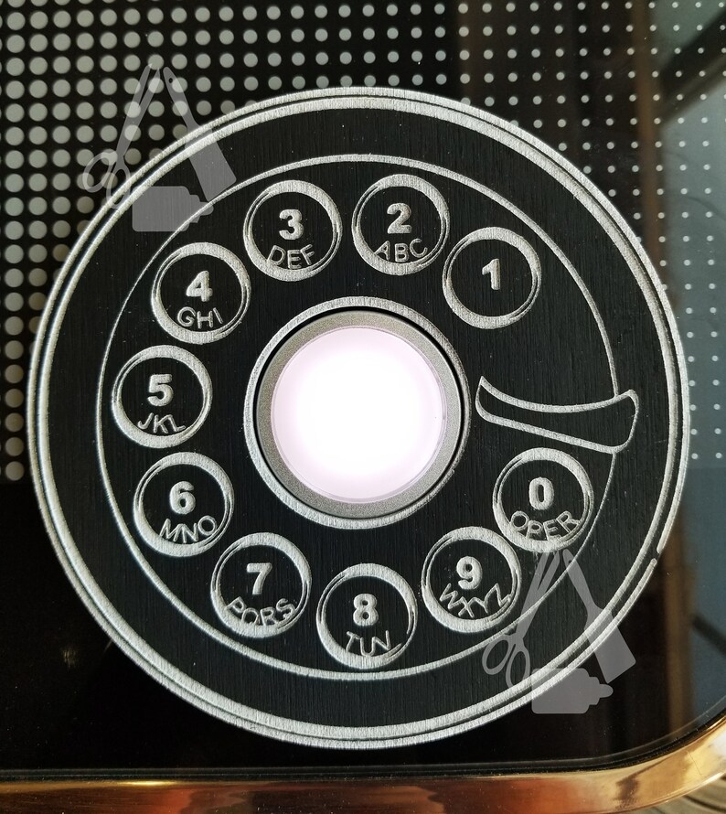 Rotary Phone Dial Button Cover For Etsy