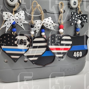 Police-LEO-Firefighter-BP- Bag Tag--Bag Charms