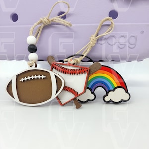 Bitty Bag Tags--Small Tags--Sports Bag Tag--Bag Charms