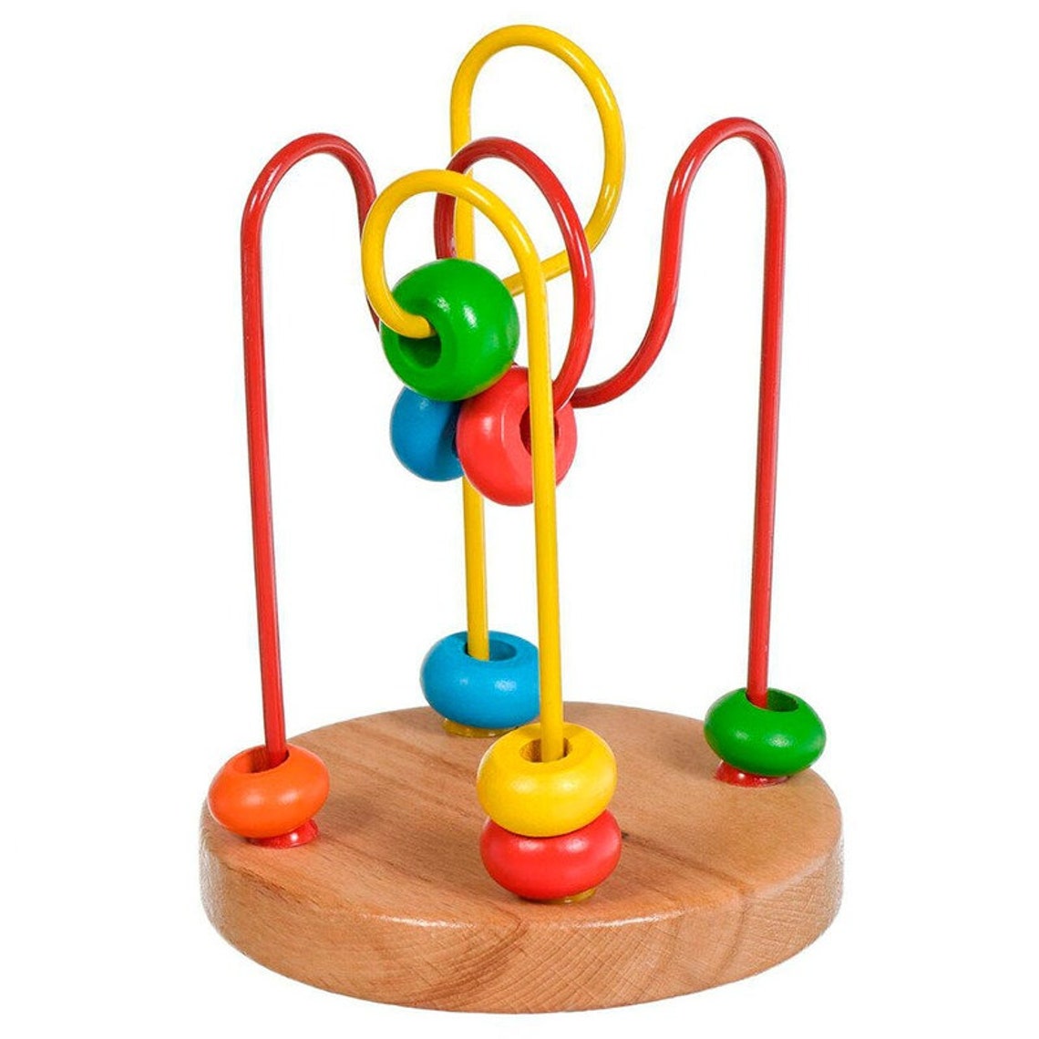 Mini Bead maze toy Wooden developing cube Wooden educational Etsy