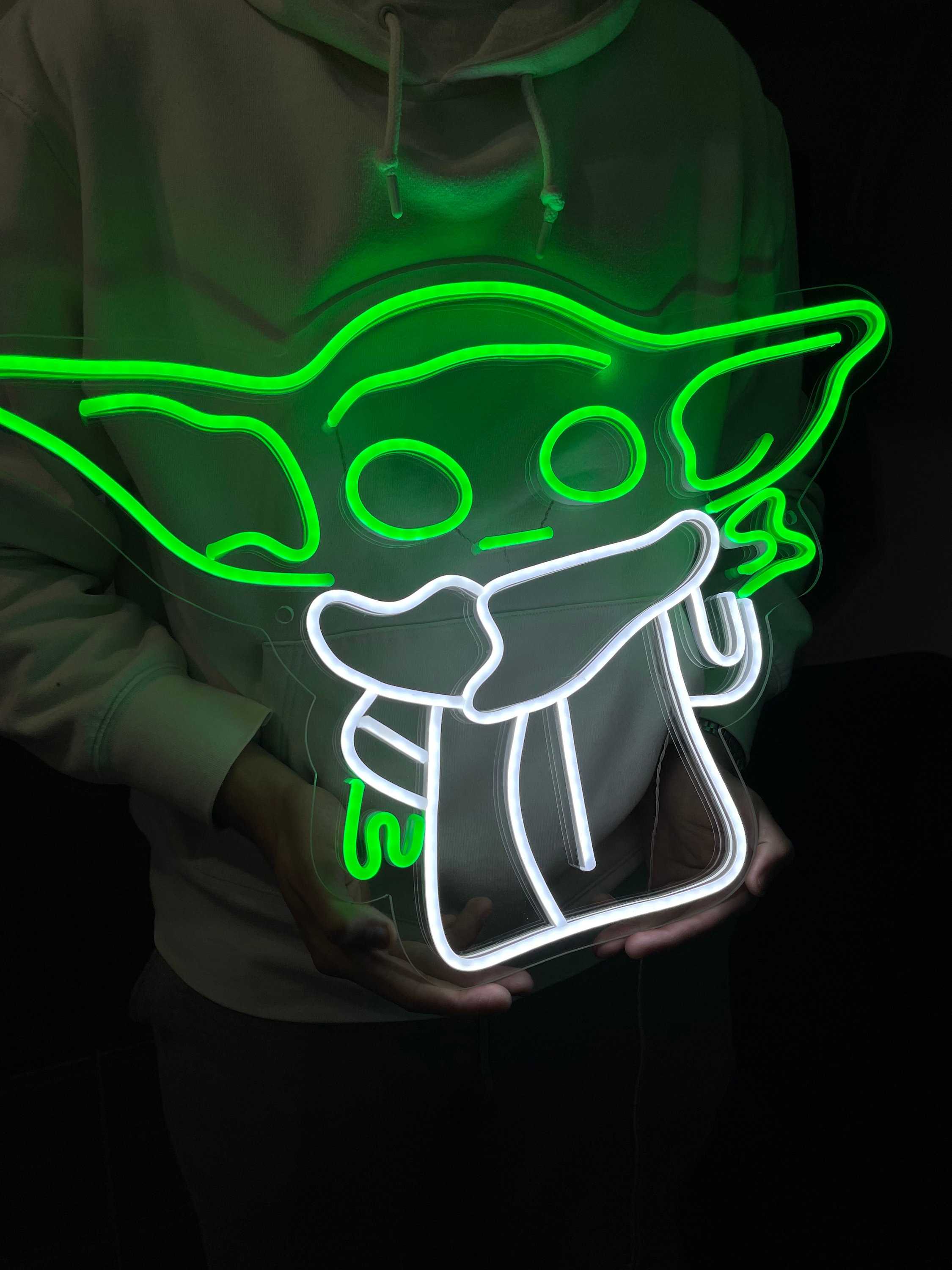 Yoda on sale neon light