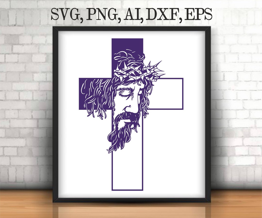 Jesus Cross SVG File Crucifix Faith Cross Laser Cut Files for - Etsy ...