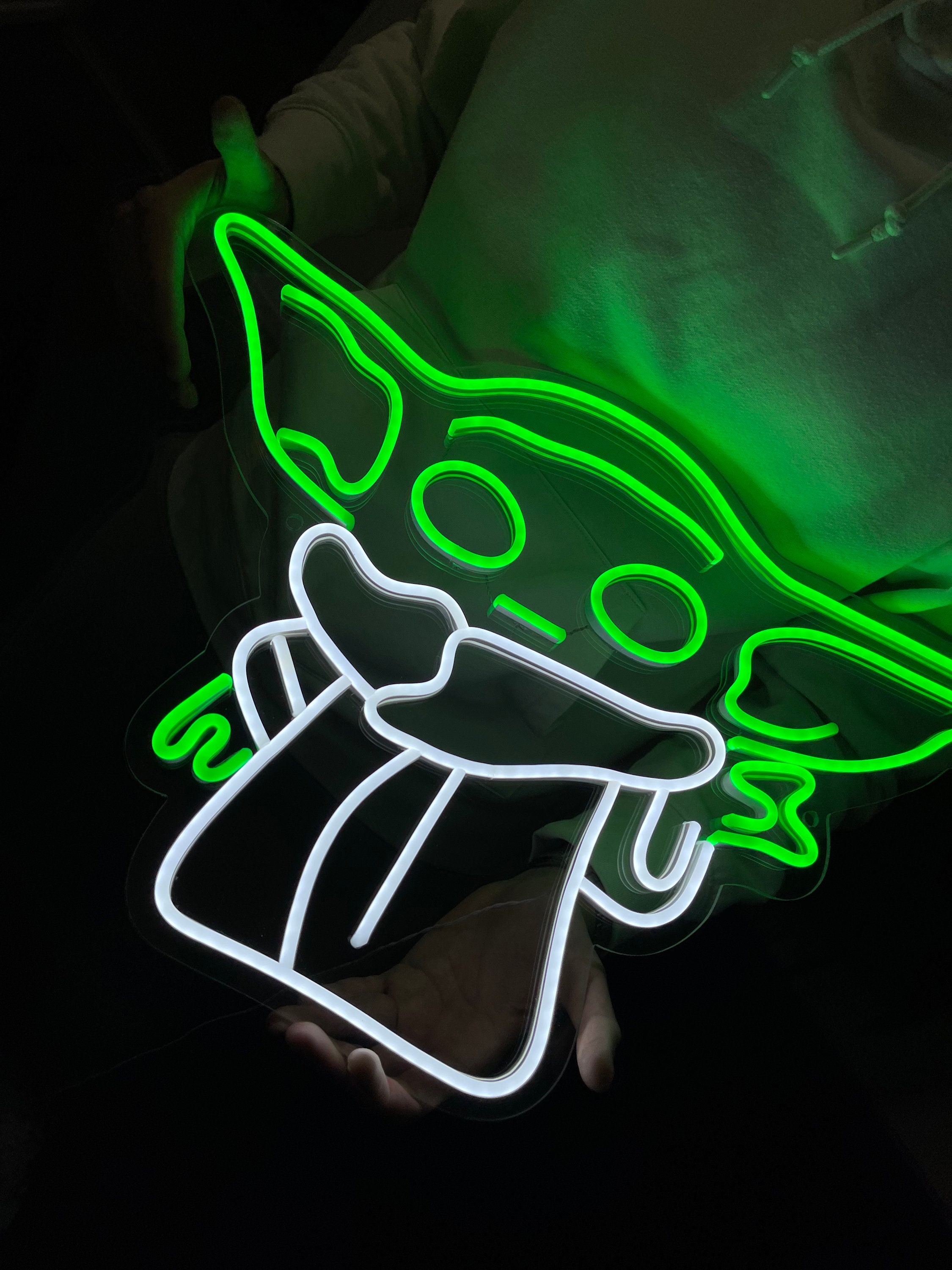 Yoda on sale neon light