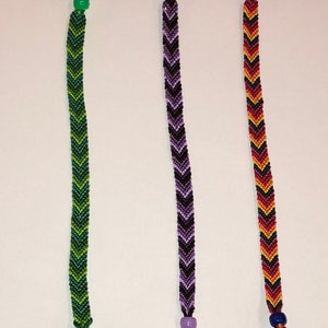 Chevron Bookmark With Bead at Top and Bottom