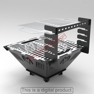 Fire Pit Dxf Files,Fire Pit Portable,Diy Fire Pit, BBQ Dxf archivos para plasma, Grill Fire Pit, Dxf For Cnc, Foldable Fire Pit, Laser Cut File