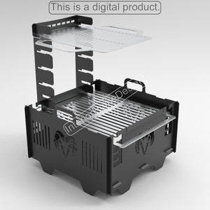 Feuerstelle Dxf Dateien,Feuerstelle Portable,Diy Feuerstelle, GRILL Dxf Dateien für Plasma, Grill Feuerstelle, Dxf Für Cnc, Faltbare Feuerstelle, Laser Cut Datei
