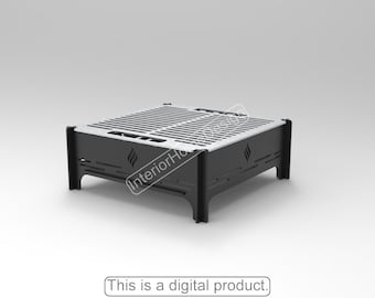 Fire Pit Dxf File, Collapsible Fire Pit, Barbecue Dxf files, Grill Fire Pit, Plasma Cut, Foldable, Dxf Files for Plasma,Camping,Dxf For Cnc