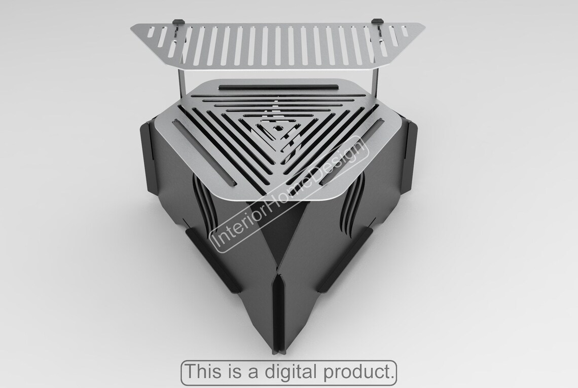 Fire Pit Dxf Filesfire Pit Collapsible BBQ Dxf Files for Etsy