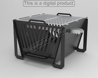 Fire Pit Dxf Files for Plasma,Diy Fire Pit, Barbecue Grill Fire Pit,Fire Pit Diy DXF,CNC,Plasma,Laser,Portable,Dxf,Svg,Camping,Dxf For Cnc