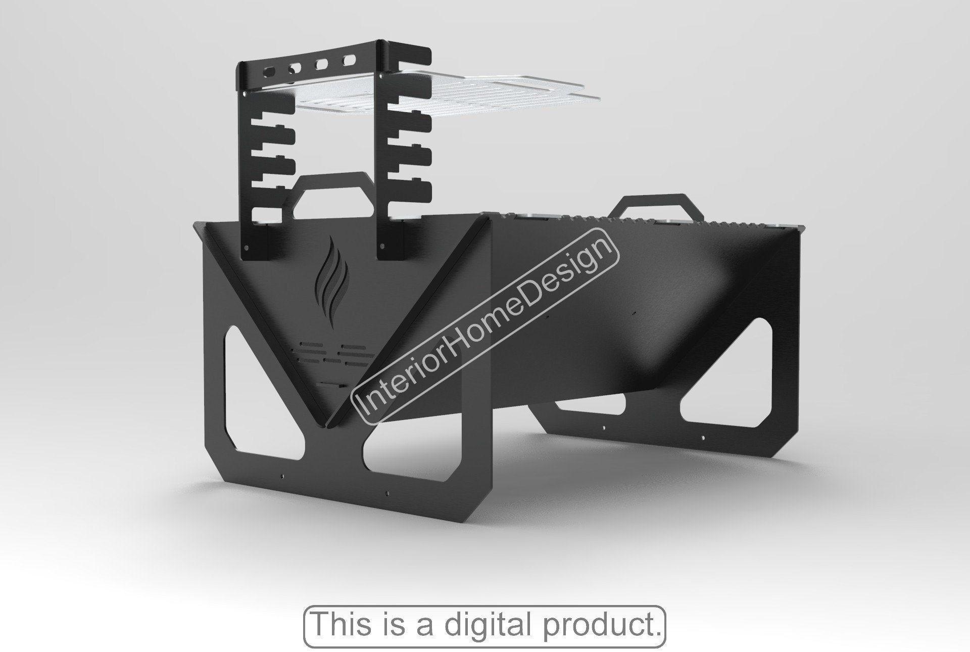 Fire Pit Dxf Filesfire Pit Portablediy Fire Pit BBQ Dxf Etsy