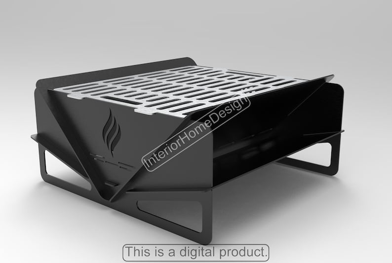 Fire Pit Dxf Filesbbq Barbecue Dxf Files for Plasma Wood Etsy Canada