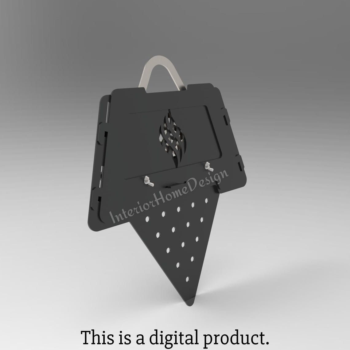 Triangle Camping Grill DXF File, Portable Wood Stove for Outdoor ...