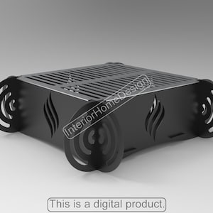 File Dxf Fire Pit, Fire Pit Portable, Pozzo del fuoco fai-da-te, File Dxf per barbecue per plasma, Grill Fire Pit, Dxf per CNC, Pozzo del fuoco pieghevole, File di taglio laser