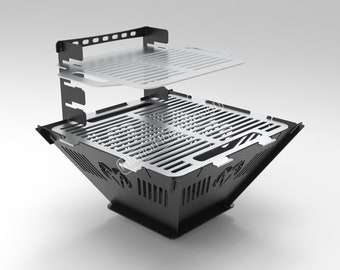 Fire Pit Dxf Files,Fire Pit Portable,Diy Fire Pit, BBQ Dxf files for plasma, Grill Fire Pit, Dxf For Cnc ,Foldable Fire Pit, Laser Cut File
