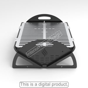 File Dxf digitale portatile del pozzo del fuoco, pieghevole, file Dxf del barbecue per il plasma, pozzo del fuoco della griglia, pieghevole, laser, portatile, per il campeggio
