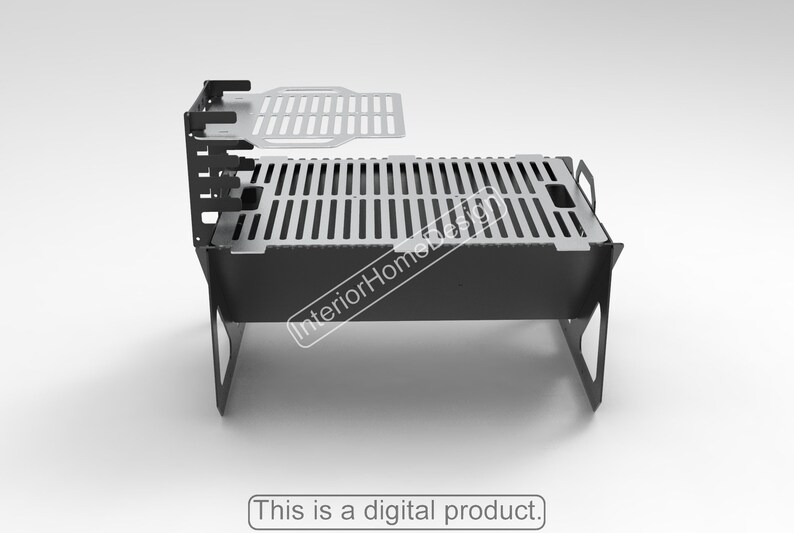 Large_Fire PitMangal BBQ Barbecue Dxf files for plasma Grill Etsy