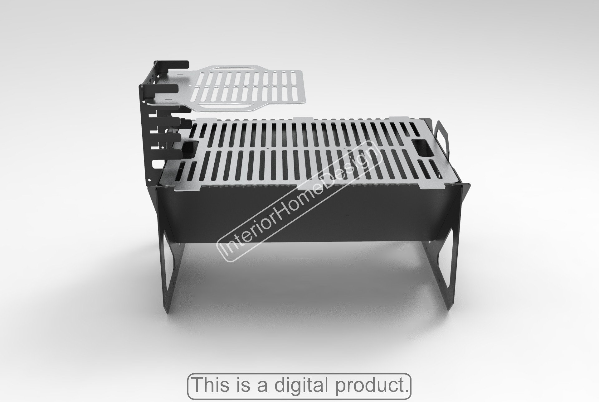 Large_Fire PitMangal BBQ Barbecue Dxf files for plasma Grill Etsy