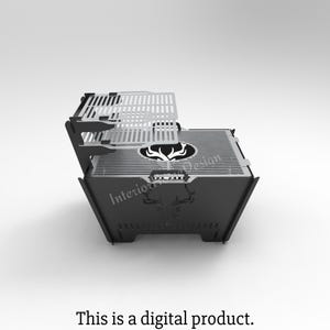 Fogata de plasma cortada, fogata casera, barbacoa de barbacoa DXF, fogata con parrilla, Mangal, archivo DXF de bricolaje, plegable, plasma, láser, portátil, DXF, SVG, para acampar