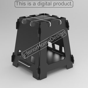 File Dxf per campeggio escursionistico per plasma, braciere portatile, braciere fai da te, barbecue barbecue, braciere alla griglia, Dxf, Svg, per CNC, falò da campeggio