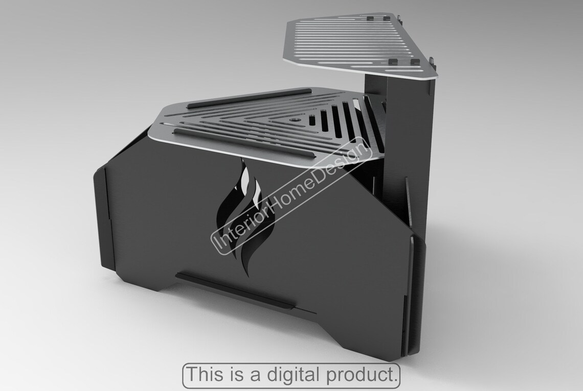 Fire Pit Dxf Filesfire Pit Collapsible BBQ Dxf Files for Etsy