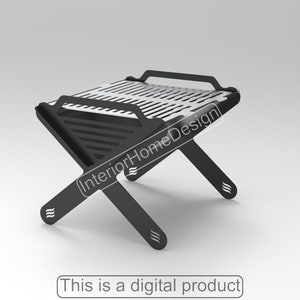 Pozzo del fuoco, pozzo del fuoco pieghevole barbecue file Dxf per plasma, pozzo del fuoco grill, cnc, pieghevole, plasma, laser, portatile, dxf, svg, per il campeggio