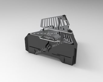 Mover Grill Triangle Fire Pit, Fire Pit Opvouwbare BBQ Dxf-bestanden voor Plasma, Grill Fire Pit, Cnc, Opvouwbare Fire Pit, Voor Camping