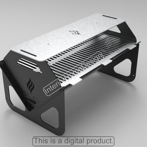 File Dxf Fire Pit, Fire Pit Portable, Pozzo del fuoco fai-da-te, File Dxf per barbecue per plasma, Grill Fire Pit, Dxf per CNC, Pozzo del fuoco pieghevole, File di taglio laser