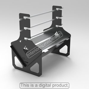 Fire Pit Dxf File, file Dxf per plasma, per Cnc BBQ barbecue grill pozzo del fuoco, per cnc, pieghevole, plasma, laser, portatile, dxf, svg, per campeggio