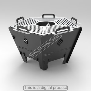 Pentagon Feuerstelle,Grill grillen Dxf Dateien für Plasma,Grill Feuerstelle,Für Cnc,Faltbar,Plasma cut Fire Pit,Laser,Portable,Dxf,Svg,Camping