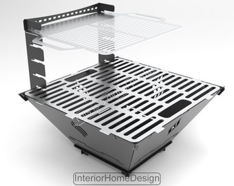 Fire Pit Dxf, Cnc Plasma Cut Files,Diy Fire Pit, BBQ Plasma Dxf, Grill Fire Pit,Diy DXF File,Foldable Fire Pit,Laser Cut, Camping Bonfires