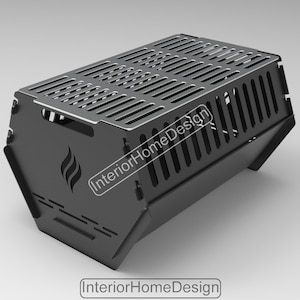 File Dxf Fire Pit, Fire Pit Portable, Pozzo del fuoco fai-da-te, File Dxf per barbecue per plasma, Grill Fire Pit, Dxf per CNC, Pozzo del fuoco pieghevole, File di taglio laser