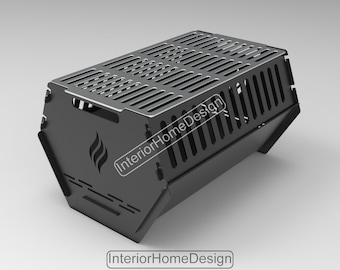 Feuerstelle Dxf Dateien,Feuerstelle Portable,Diy Feuerstelle, GRILL Dxf Dateien für Plasma, Grill Feuerstelle, Dxf Für Cnc, Faltbare Feuerstelle, Laser Cut Datei