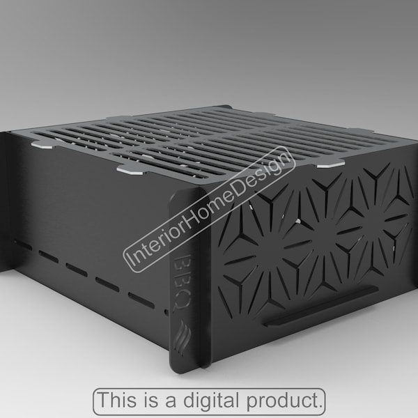 Fire Pit Dxf Files, Diy Fire Pit, BBQ Barbecue Dxf bestanden voor plasma, Grill Fire Pit, Mangal, Opvouwbaar, Plasma, Laser, Portable, Dxf, Dxf Voor Cnc