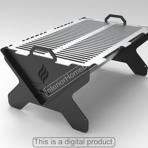 Fire Pit Dxf Files,Fire Pit Portable,Diy Fire Pit, BBQ Dxf archivos para plasma, Grill Fire Pit, Dxf For Cnc, Foldable Fire Pit, Laser Cut File