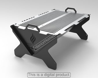 Fire Pit Dxf Files,Fire Pit Portable,Diy Fire Pit, BBQ Dxf files for plasma, Grill Fire Pit, Dxf For Cnc ,Foldable Fire Pit, Laser Cut File