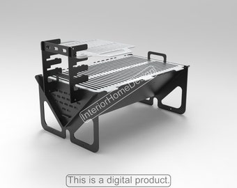 Feuerstelle Dxf Dateien,Feuerstelle Portable,Diy Feuerstelle, GRILL Dxf Dateien für Plasma, Grill Feuerstelle, Dxf Für Cnc, Faltbare Feuerstelle, Laser Cut Datei