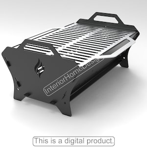 Pozo de fuego portátil, Pozo de fuego de camping, Mandal de barbacoa, Pozo de fuego plegable, Mangal, barbacoa, Digital, Archivo DXF, Archivo SVG, Pozo de fuego plegable CNC