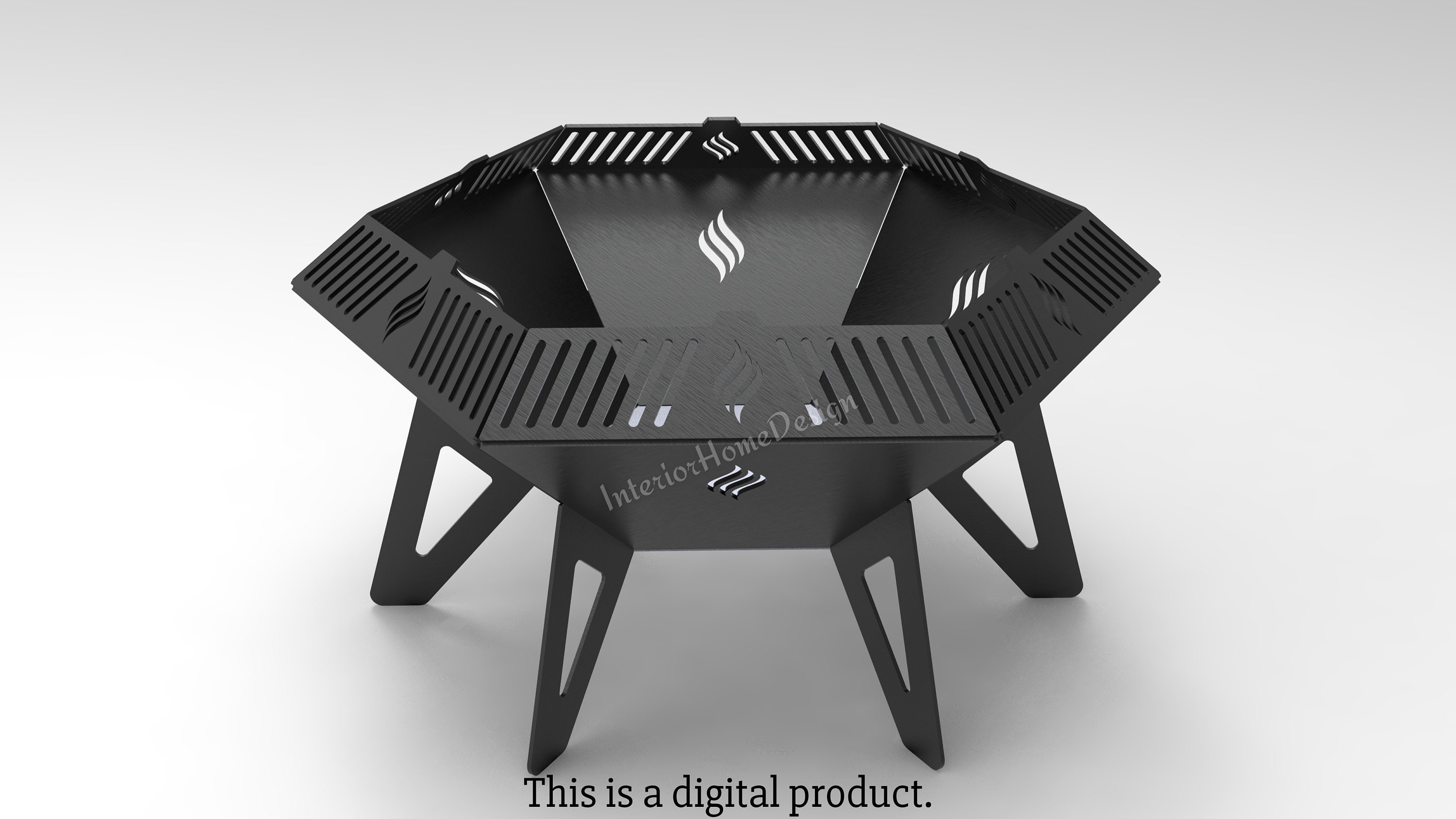 Hexagon Fire Pit Dxf Dxf Files for Plasmafire Pit Etsy