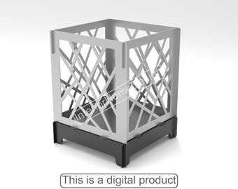 Large Outdoor Fire Place, Dxf Files for Plasma,Barbecue Fire Pit,Svg Files for Plasma,Campfire, Collapsiple Fire Pit,Foldable Fire Pit.
