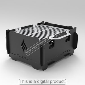 Portable Fire Pit Dxf File,Fire Pit Portable,Diy Fire Pit, BBQ Dxf files for plasma, Grill Fire Pit, Dxf For Cnc ,Foldable Fire Pit, Laser
