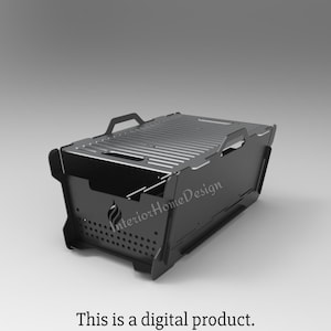 Tragbare Feuerstelle Dxf Datei, einfach zu Packaked, tragbare Feuerstelle, BBQ Dxf Dateien, Grill Feuerstelle, Dxf für Cnc, faltbare Feuerstelle, Laserschnitt