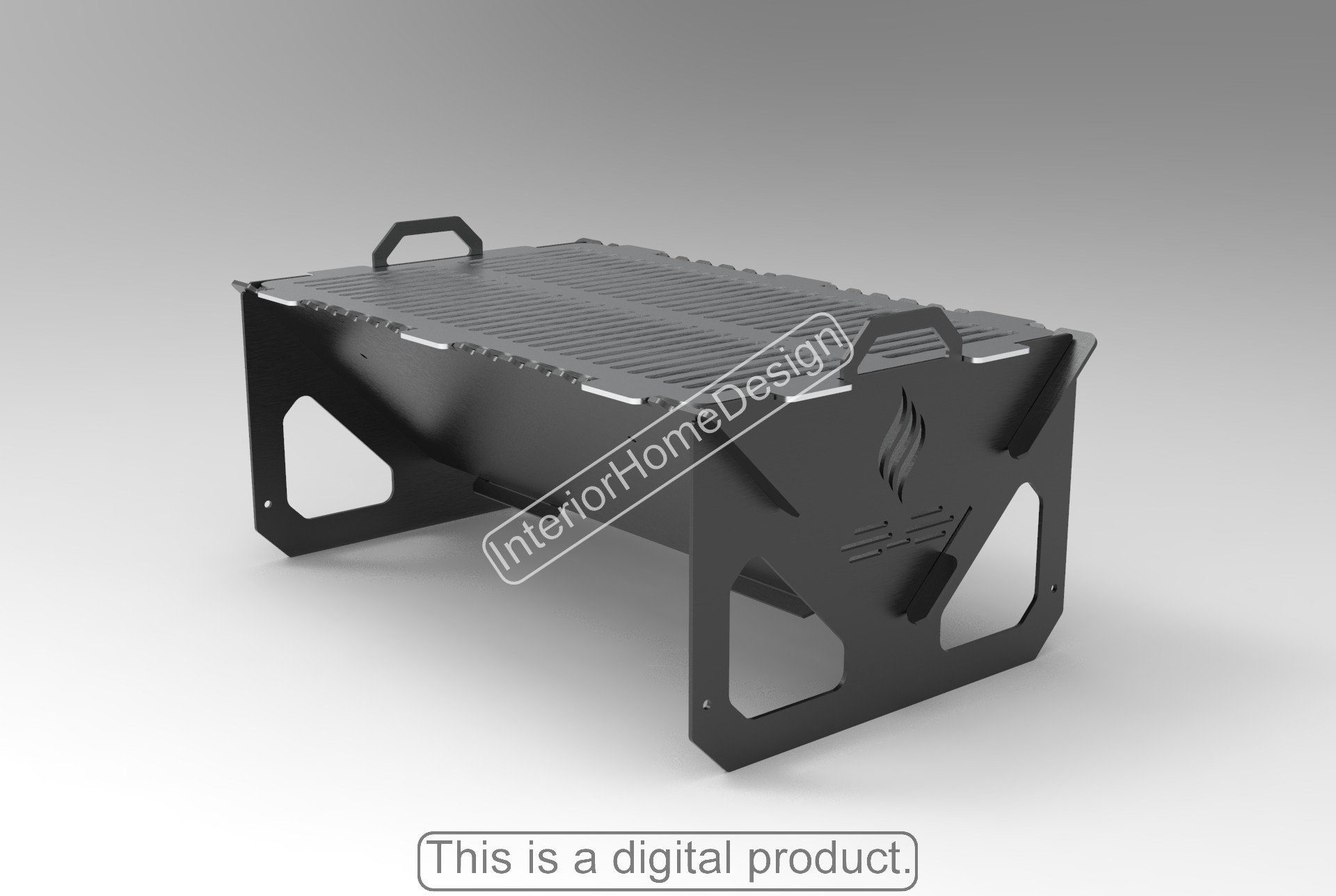 Fire Pit Dxf Filesfire Pit Portablediy Fire Pit BBQ Dxf Etsy