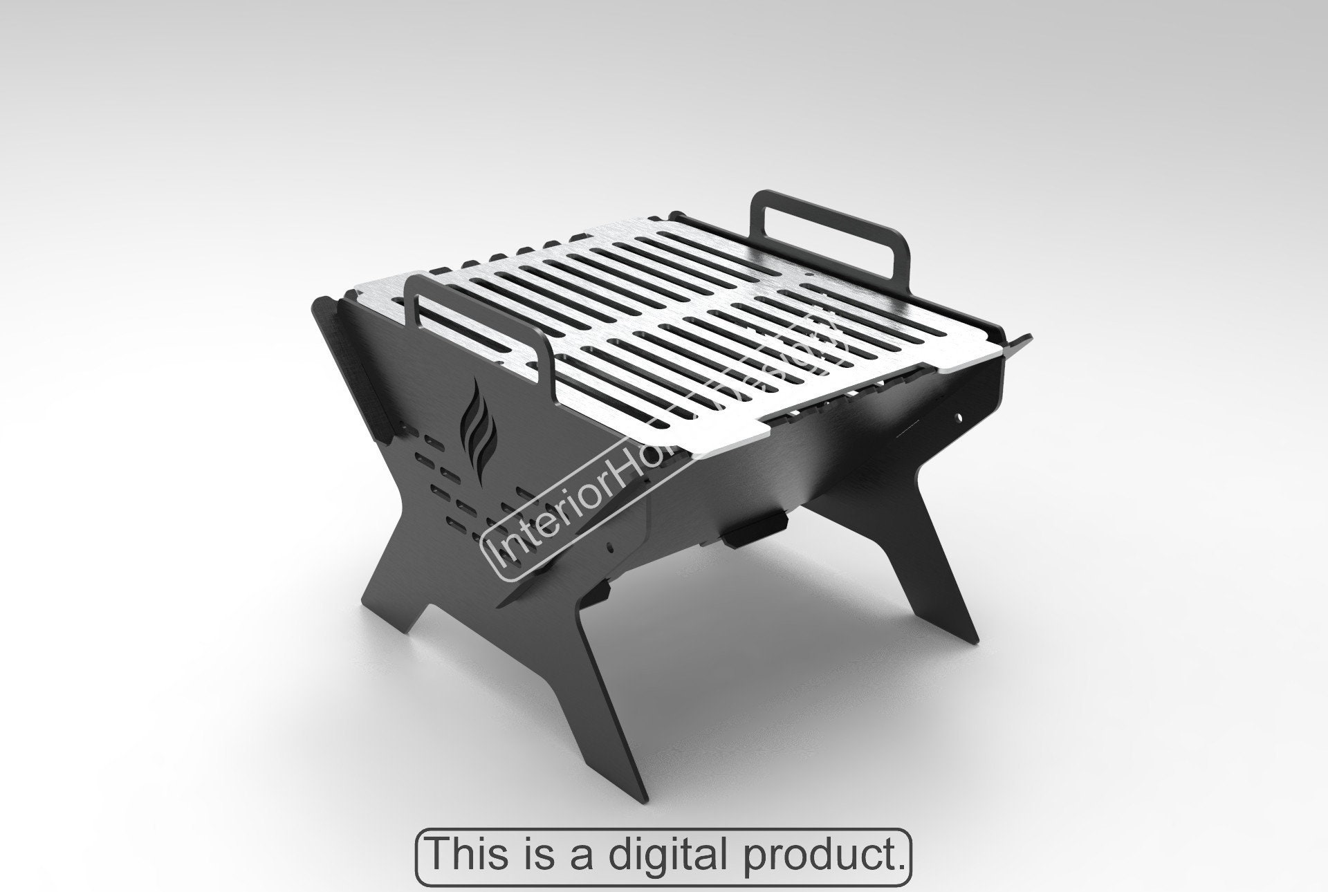 Fire Pit Dxf Filesfire Pit Portablediy Fire Pit BBQ Dxf Etsy