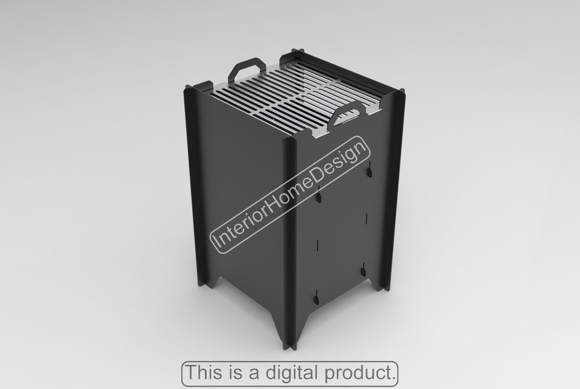 Smoke Fire Pit Dxf dxf Files for Plasmamangal BBQ Barbecue Etsy