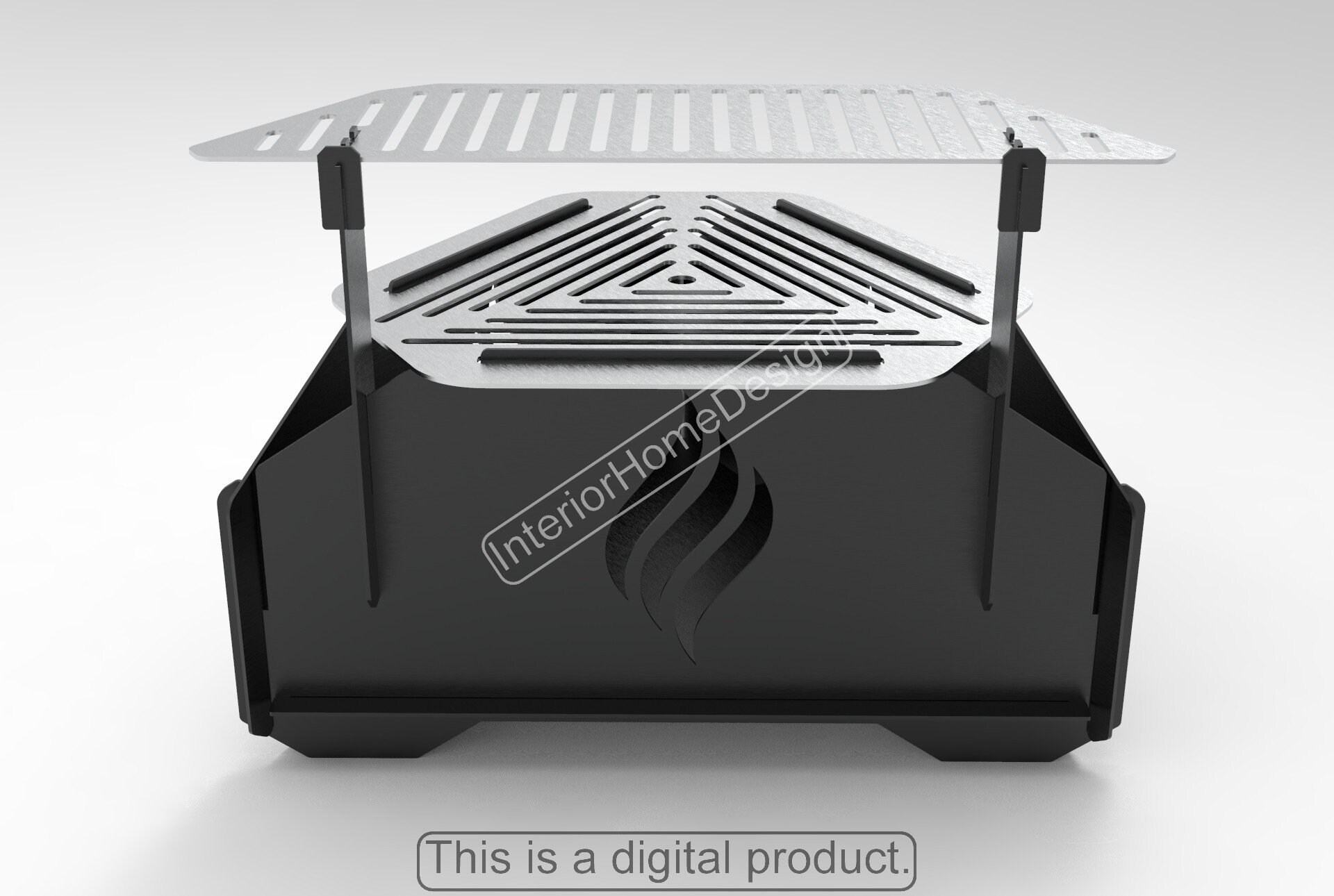 Fire Pit Dxf Filesfire Pit Collapsible BBQ Dxf Files for Etsy