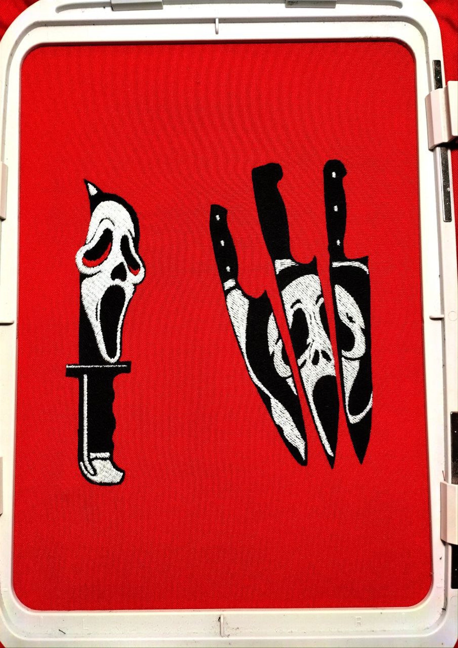 Ghostface Knife Embroidery Designs Scream Halloween Embroidery