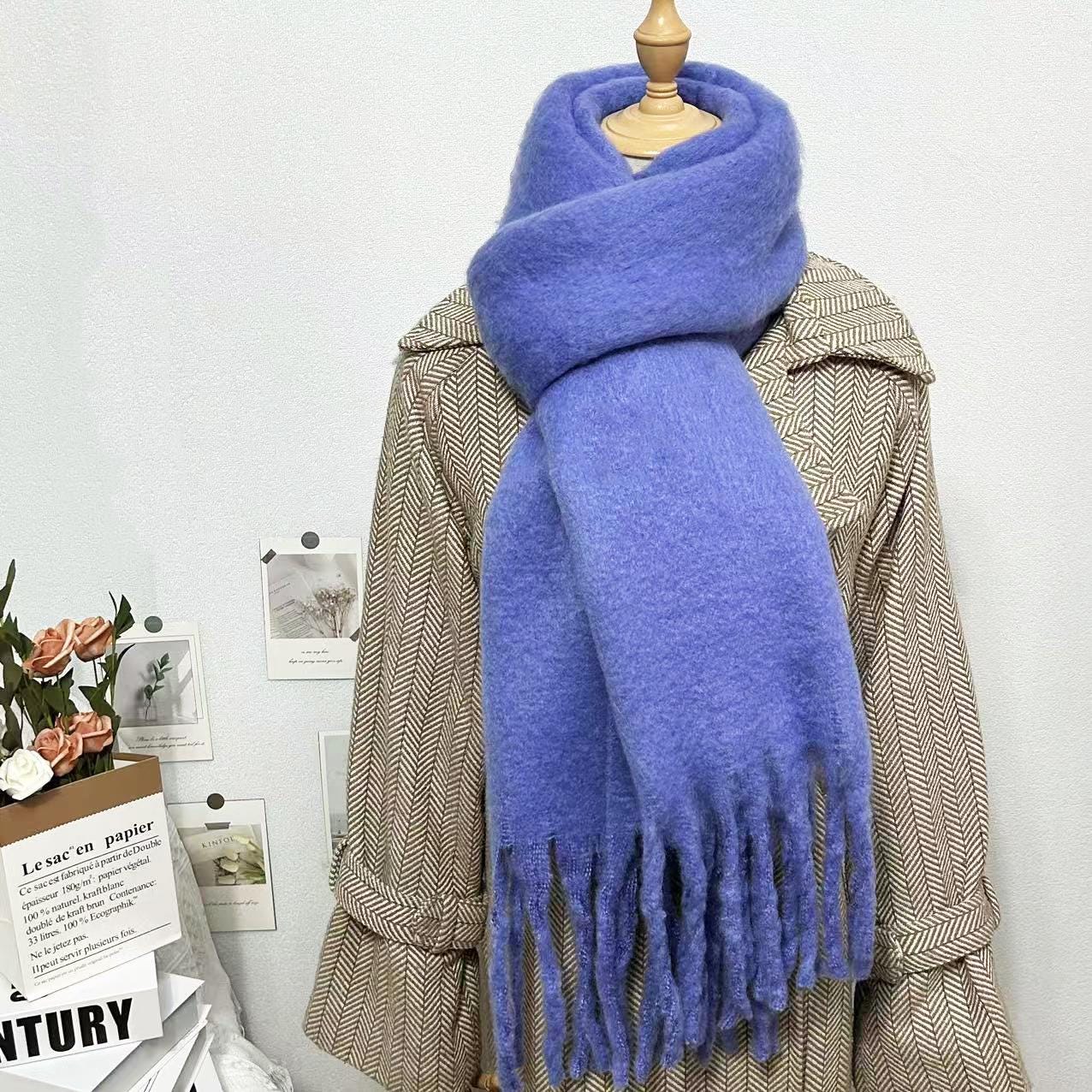 Purple Mohair Scarf | Soft Lavender Winter Wrap - Etsy